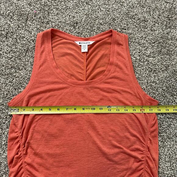 Athleta orange knit sleeveless tank top size M - Picture 7 of 10
